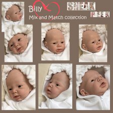 Молд для куклы реборн Billy от скульптора Adrie Stoete