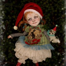 Новогодний эльфик Крис от Kardenchiki art dolls