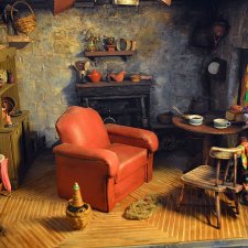 Cказочная миниатюрная хижина Хагрида, автор Галина Чиркова