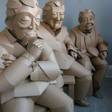 Картонные скульптуры, автор Warren King