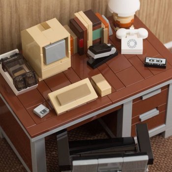 Ретро-интерьеры из LEGO от Криса МакВея