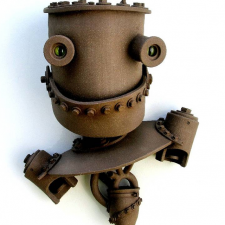 John Brickels и его дома и роботы из глины