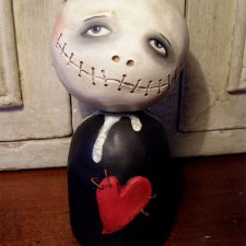 Авторские фигурки-скелеты от Janell Berryman