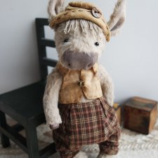 Ослик, выкройка игрушки Ирины Труничевой