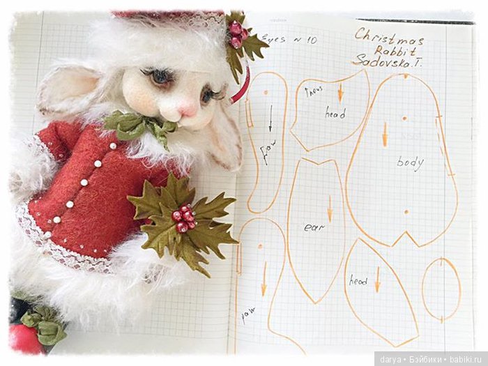 Зайчик тедди от Татьяны Садовской