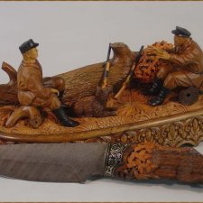 Фигурки из дерева тульского мастера Александра Борзова