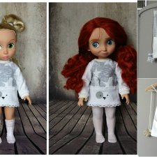 Ночные сорочки для Disney Animators, выкройки кукольной одежды от от Марины Быковой