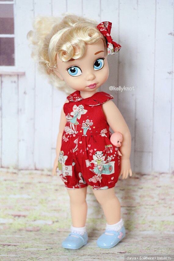 Летний комбинезончик, выкройка для куклы Дисней Аниматорс