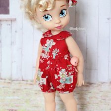 Летний комбинезончик, выкройка для куклы Дисней Аниматорс