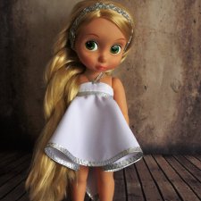 Выкройка платья для куклы Дисней Аниматорс в греческом стиле