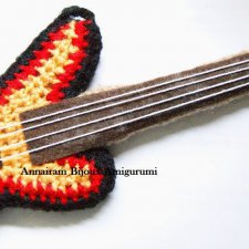 Гитара для кукол крючком, схема