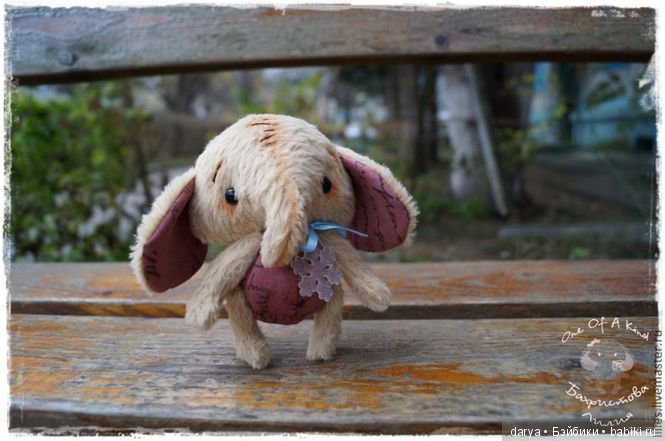 Слоничка Черничка - выкройка игрушки