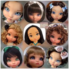 Авторские мейки кукол Disney Pricess от Enixe Atelier