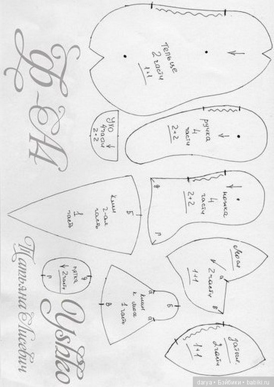 Мишка тедди с выкройкой Татьяны Лисевич (фото 2)