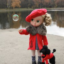 Наряд и выкройки "Краски осени" для кукол Disney Animators от Марины Быковой