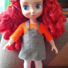 Выкройка сарафана от Елены Мишиной для кукол  Disney Animators