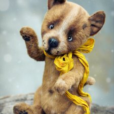 Выкройка щенка - автор Наталья Наркевич