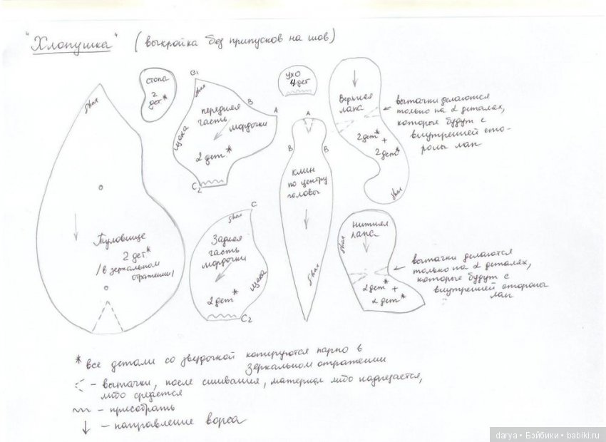 Мишка тедди от Ирины Шах с выкройкой (фото 2)