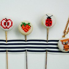 Мини вышивка для кукольной одежды