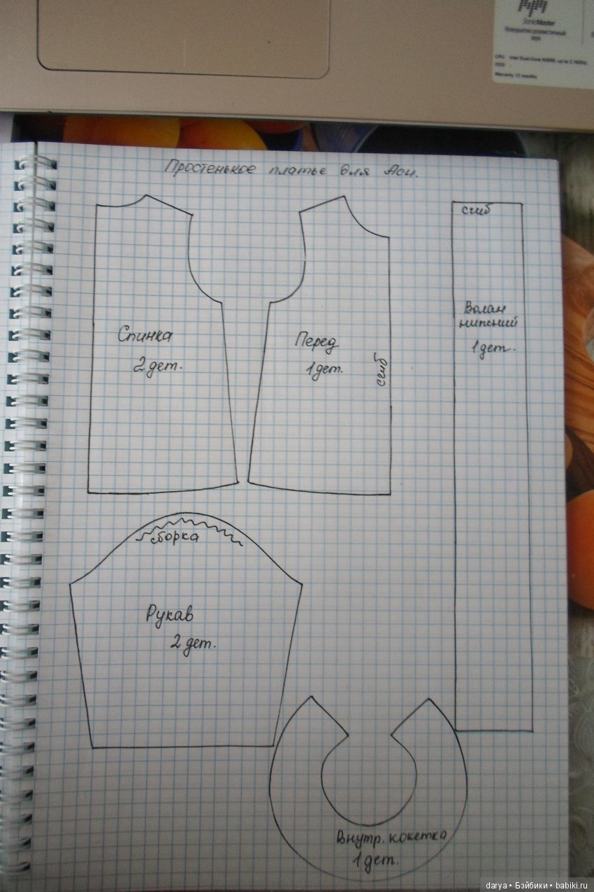 Выкройка платья для Аси фабрики Весна от Татьяны Зубковой (фото 2)