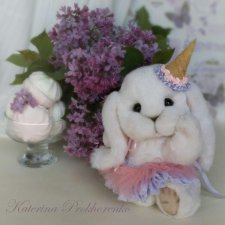 Кролик тедди от Катерины Прохоренко с выкройкой