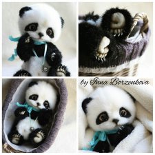 Мишка тедди Панда, автор выкройки Инна Борзенкова