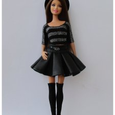 Кожаная юбочка для Барби, автор Svetlana Top