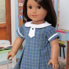 Платье для куклы с выкрйокой от Jennie Bagrowski