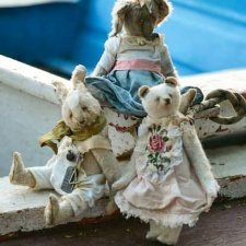 Мишка тедди Василиса с выкройкой, автор Ольги Иванело