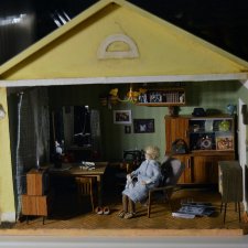 Гостиная с зелеными обоями, автор румбокса Галина Чиркова