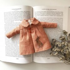 Пальтишко для куклы или мишки, МК от Натальи Переваловой