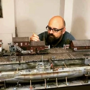 Диорама масштаба 1/144 моделиста Стефано Де Ренсиса