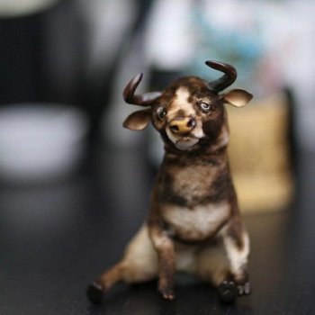 Бычок с выкройкой, автор Юлия Гастюнина