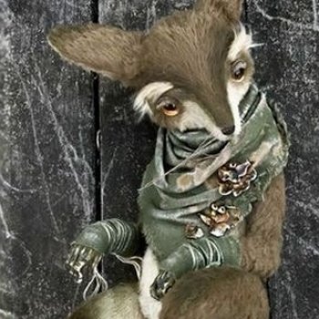 Лиса с выкройкой от kate.dulldoll