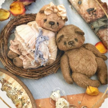 Мишка няшка  - выкройка от Евгении Закерьиной