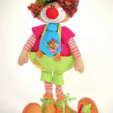 Клоун. Выкройка игрушки