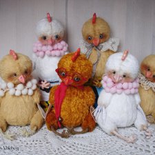 Петушок Тедди к Новому году с Викторией Волчег. Выкройка игрушки