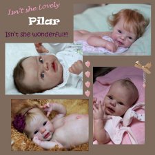 Молд куклы реборн Pilar by Adrie Stoete