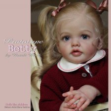 Куколка реборн из нового молда Betty от Елены Ядриной, скульптор Natali Blick