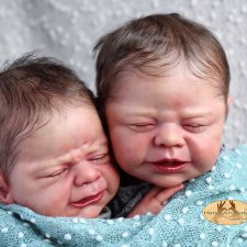 Прототипы молдов реборн Emmelie и  Leo скульптора Ulrike Gall от мастера Bianca Franke