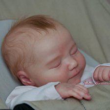 Realborn June asleep, Bountiful Baby, прототип мастера Silvia Ezquerra