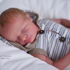 Realborn James asleep by Bountiful Baby, автор прототипа Alexa Calvo