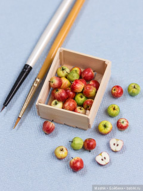 Миниатюрные яблочки от Stéphanie Kilgast. МК