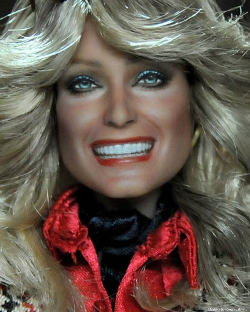 Портретный OOAK куклы Mattel Black Label Farrah doll, автор Noel Cruz (фото 6)
