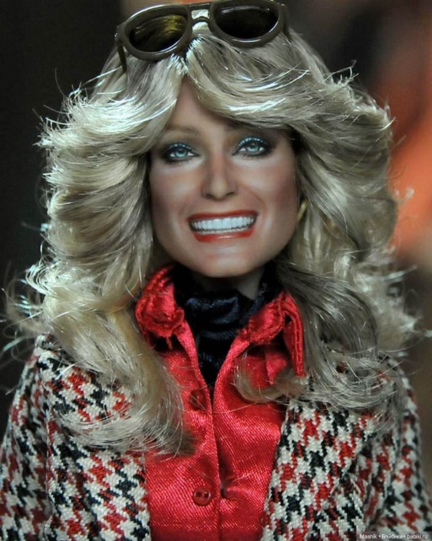 Портретный OOAK куклы Mattel Black Label Farrah doll, автор Noel Cruz