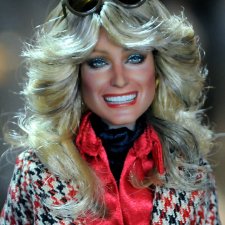 Портретный OOAK куклы Mattel Black Label Farrah doll, автор Noel Cruz