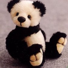 Панда с выкройкой игрушки мишки тедди