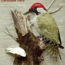 Красивая объемная вышивка Christiane Paris