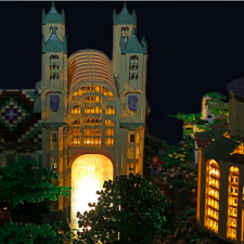 Саурон не пройдет: эльфийская застава Alice Finch и David Frank из 200 000 деталек Лего