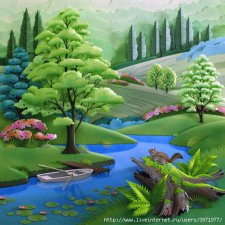 Уникальные картины в технике Бумагопластика от Hideharu Naitoh